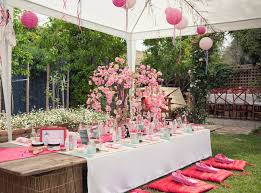 Cascade outdoor shower in minimalist style. Kara S Party Ideas Cherry Blossom Spa Themed Birthday Party