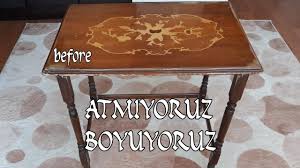 Hemen anlatmaya başlıyorum.detaylar konusunda yardımcı olacağım soranlara.sıkıntı yok! Sehpa Boyama Ve Yenileme Kahverengi Sehpanin Donusumu Youtube