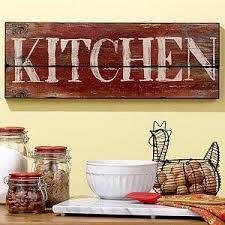 wooden kitchen signs