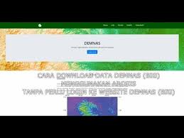 Cara Termudah Download Demnas Big Menggunakan Arcgis Youtube