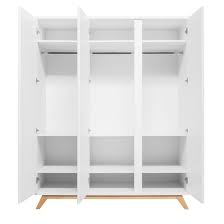 Armoire 3 Portes Lynn Sans Poignees Bopita Blanc File Dans Ta Chambre Locker Storage Home Decor Ladder Bookcase