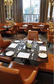 the northall restaurant set up for lunch