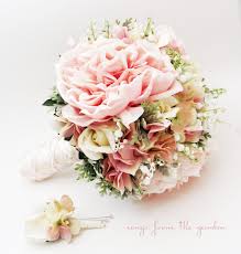 Maybe you would like to learn more about one of these? Bridal Bouquet Lily Of The Valley Peonies Roses Hydrangea Pink And Whi Songs From The Garden