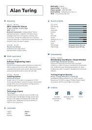 Use this example to create your new resume. Student Resume Computer Science Kickresume