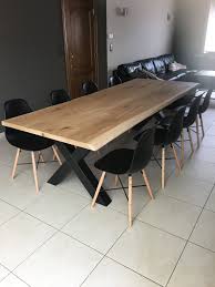 afgewerkte tafel compleet blad onderstel behandeling houtshopvandycke tafel eiken tafel tafels