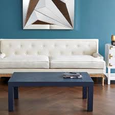 Bamboo grasscloth coffee table in nice as found vintage condition. Bungalow 5 Parsons Modern Navy Blue Lacquered Grasscloth Coffee Table Psn 300 58 Ct