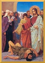 Risultati immagini per jesus cura a un endemoniado