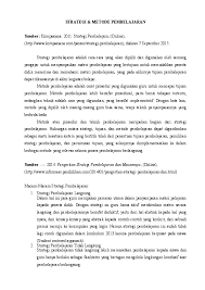 Persiapan sumber daya manusia dilakukan sejak dari masa pendidikan dasar, menengah, dan tinggi. Definisi Dan Macam Macam Strategi Pembelajaran Research Papers Academia Edu