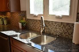 Glass Tile With Baltic Brown Granite Modern Mosaic Backsplash Kitchen Traditional Kitchen Mosaic Backsplash Kitchen Mosaic Backsplash Baltic Brown Granite