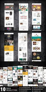 10 Email Newsletters Bundle Responsive Email Template Responsive Email Email Newsletter Template