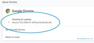 You'll want to keep google chrome updated to the most recent version to receive all the security and navig. Update Chrome Whatismybrowser Com