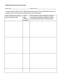 8 Dialectical Journal Templates Pdf Free Premium