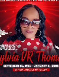 Obituary information for Sylvia "VR" Thomas