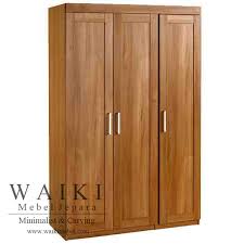 Harga lemari pakaian minimalis 2 pintu almari baju kayu jati mentahan harga murah berkualitas. Lemari Pakaian Bendansari Pintu 3 Lemari Pakaian Harga Murah