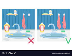 dirty kitchen sink and clean sink