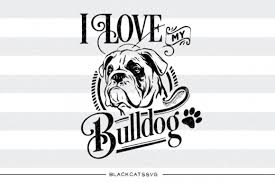 Download I Love My Bulldog Graphic By Blackcatsmedia Creative Fabrica PSD Mockup Templates