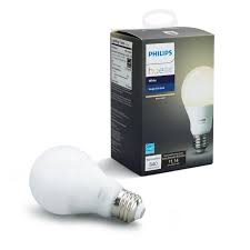 Philips Hue White A19 Led 60w Equivalent Dimmable Smart Wireless Bulb 455295 The Home Depot Hue Philips Led Smart Bulb Smart Bulb