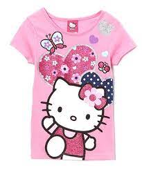pink hello kitty glitter hearts tee girls pink hello kitty hello kitty kitty