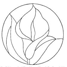 Zantedeschia Coloring Page 4 Goruntuler Ile Mozaic Sanati Vitray Desenleri Boyama Sayfalari