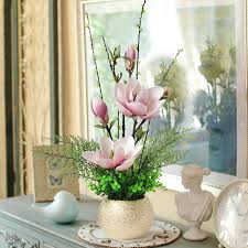 Modern Magnolia Flower Artificial Flower Home Furnishing Decoration Flowerpot Livingroom Desktop Flower Arrangement Ornament Art Vases Aliexpress And these easy tips will help get you started stand back and check your flower arrangements from all angles at a distance to see where you may need to adjust it. modern magnolia flower artificial flower home furnishing decoration flowerpot livingroom desktop flower arrangement ornament art