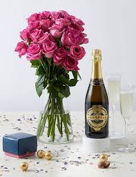 Send flowers and wine london. Especially For You Bouquet With Prosecco Chocolates Gift M S