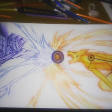 Finished Drawing Of Kurama Versus Susanoo Naruto Vs Sasuke Final Battle Anime Manga Art Drawing Naruto Drawings Naruto Vs Sasuke Naruto Vs Sasuke Final