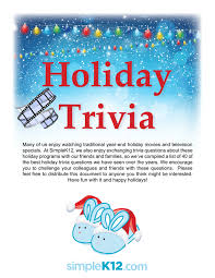 The spruce / margot cavin if you're looking for ways to spread a little holiday cheer this season,. Holiday Trivia Simplek12