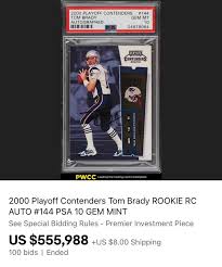 More news for tom brady rookie card » Tom Brady Rookie Card Fetches Over 500k Boardroom