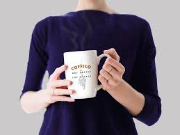 Download Lady Holding Coffee Mug Mockup Mockup Love