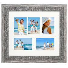 Icona Bay 4x6 Collage Picture Frame Displays Five 4x6 Inch Pictures With Mat Wood Finish 4 Collage Picture Frames Picture Frame Display Framed Photographs