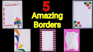 5 In 1 Simple Border Design For Project Assignment Front Page Design Handmade Simple Border Design Youtube Front page design page borders design border design file decoration ideas page decoration handmade file covers designs cover page for project printable flower coloring pages fun activities for toddlers. 5 in 1 simple border design for project assignment front page design handmade simple border design