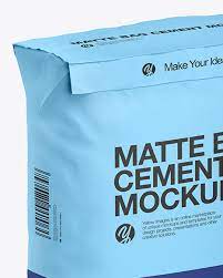 Download Matte Cement Bag Mockup In Bag Sack Mockups On Yellow Images Object Mockups