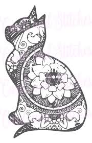 Download Pin By Katie Jutte On Geometric Rose Tattoo In 2021 Cat Mandala Svg Cat Svg Cat Tattoo