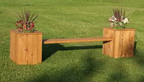 Garden bench with planters woodworking plans. Planter Box Bench Plans Easy Diy Woodworking Projects Step By Step How To Build Wood Work