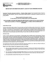You may require somebody to help you conduct your acts. Somerset Township Municipal Authority Letter To Customers About Lead In The Water Dailyamerican Com