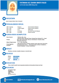 Resume templates, resume formatting tools Resume Bahasa Melayu