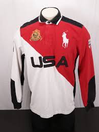 Black And White Long Sleeve Polo Polo Ralph Lauren Long Sleeve Polo Rugby Shirt Usa Red White Black Mens Large Ralph Lauren Long Sleeve Long Sleeve Polo Polo Rugby Shirt