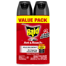 Raid Ant Roach Killer 26 Outdoor Fresh Scent 17 5 Oz 2 Ct Walmart Com Walmart Com