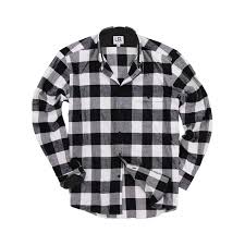 Black and white flannel pattern. Urban Boundaries Men S Long Sleeve Flannel Shirt W Button Downcollar Black White Medium Walmart Com Walmart Com