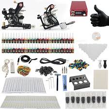 Yuelong Complete Tattoo Kit 2 Tattoo Machine Guns Power Supply Tattoo Ink Needles Tips Cups Assorted Tk3003 Tattoo Kits Tattoo Machine Kits Tattoo Needles