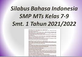 Jan 28, 2021 · silabus kelas 2 semester 2 kurikulum 2013 revisi 2021, download silabus kelas ii sd/mi 9 komponen tema 5 6 7 8 k13 revisi terbaru. Silabus Bahasa Indonesia Smp Mts Kelas 7 9 Smt 1 Tahun 2021 2022