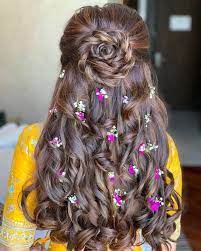 Non Bridal Hairstyles For The Brides Who Want To Go Off Beat Princess Hairstyles Front Hair Styles Wedding Hairstyles For Long Hair