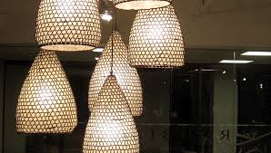 A gently mottled texture and a subtle green hue characterize each shade of our pendant, generously sized and ideal for high ceilings. Tucker Robbins Transforms Indonesian Fishing Baskets Into Beautiful Pendant Lamps
