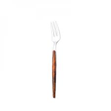 Big Clearance! Retro Wooden Handle Stainless Steel Dinnerware Gold-Plateing  Elegant Western Food Fork Spoon Tableware - Walmart.com