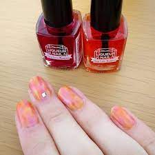 学生の頃の得意技 水彩画描いてるみたいで楽しい ネイル セルフネイル 100均ネイル リキュールネイル タイダイネイル ちなみにプロフ画は アクリル絵の具で 透明水彩風に描いたやつ もうこんなに描けない w ネイル セルフ ネイル セルフ