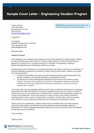 Maybe you would like to learn more about one of these? Engineering Vacation Program Sample Cover Letter