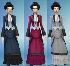 A simple dress perfect for holidays or everyday wear. Theninthwavesims The Sims 4 Unlocked Victorian Outfit From Get Famous