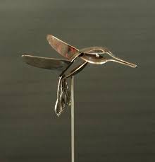 These metal birds are a perfect addition to all bird. Hummingbird Garden Stake Hummingbird Garden Decor Yard Art Etsy Welding Art Projects Welding Art Metal Welding