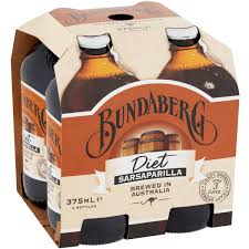 Bundaberg Diet Sarsaparilla 4x375ml Woolworths
