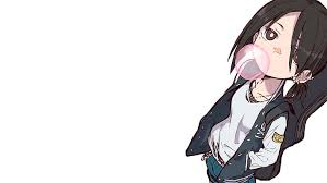 Hot dynamic background with fire for energy topics in 4k slow motion. Hd Wallpaper Anime Anime Girls Manga Guitar Bubble Gum White White Background Wallpaper Flare